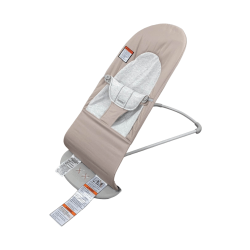 BabyBjorn Bouncer Balance Soft, Light Gray Frame, Beige/Gray