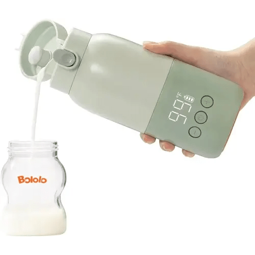 Portable Bottle Warmer for Travel, Super Fast Charging, Instant Breastmilk, Formula, Water, Milk Warmer with 10 Ounces Big Capacity, Baby Flask for Vehicle,car,Airplane Journey