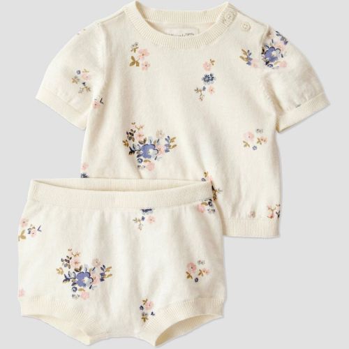 Little Planet By Carter's Organic Baby Girls' Sweater Set - 9M