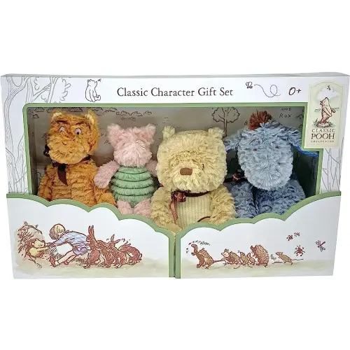 KIDS PREFERRED Disney Baby Classic Winnie The Pooh and Friends 4 Piece Plush Collector Set Stuffed Animals