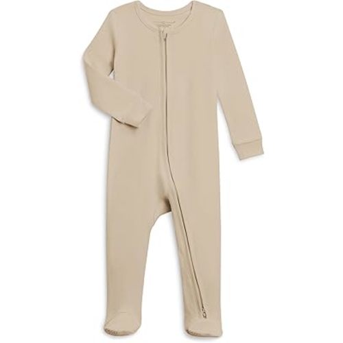 Colored Organics Baby Organic Cotton Peyton Zip Up Footed Sleeper