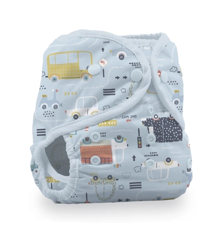 Duo Wrap | Best rated reusable cover for cloth diapers - Traffic Jam