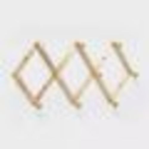 Accordian 10 Hooks Rail Gold - Brightroom™: Wall Mounted Decorative Hook Rack, Lacquered Aluminum, 15" Length