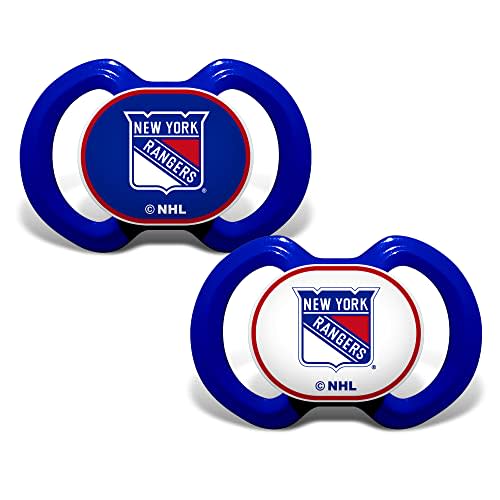 BabyFanatic Pacifier 2-Pack - NHL New York Rangers - Officially Licensed League Gear