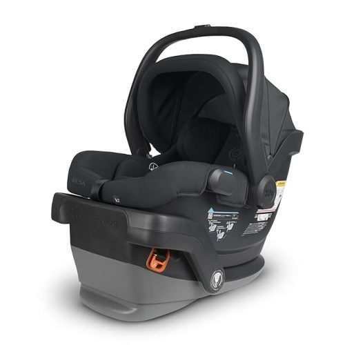 Amazon.com : UPPAbaby Mesa V2 Infant Car Seat/Easy Installation/Innovative SmartSecure Technology/Base + Robust Infant Insert Included/Direct Stroller Attachment/Jake (Charcoal) : Baby