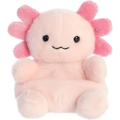 Aurora® Adorable Palm Pals™ Ax Axolotl™ Stuffed Animal - Pocket-Sized Play - Collectable Fun - Pink 5 Inches