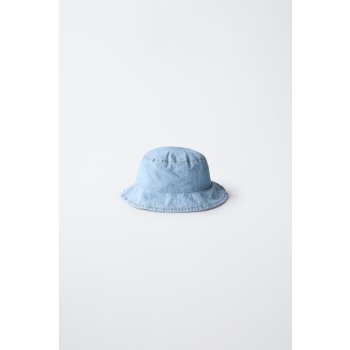 FLOWY DENIM HAT - Light blue | ZARA United States