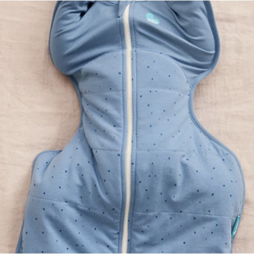 Swaddle Up™ 2.5 TOG Cotton Storm Blue Pebbles