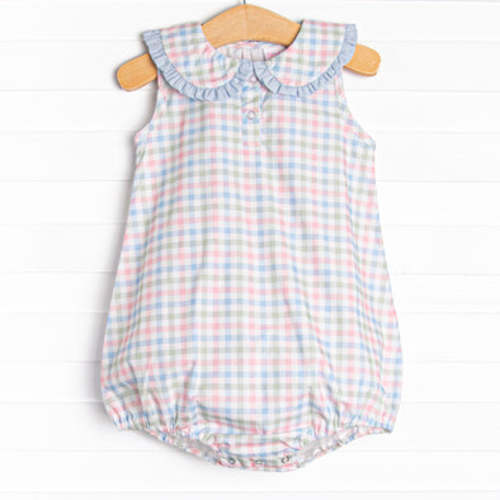 Paradise Plaid Bubble, Blue – Stitchy Fish