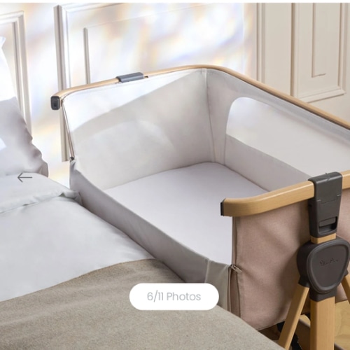 Silver Cross Lunar Bedside Crib