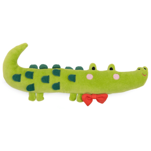 Les Toupitis Crocodile Plush Toy Rattle