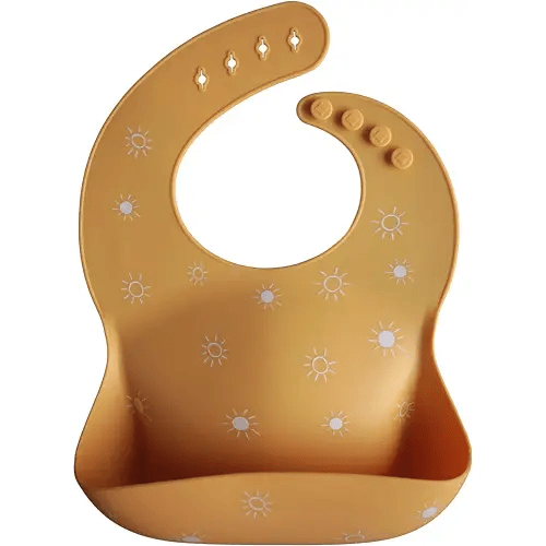Baby Bib | Adjustable Fit Waterproof Bibs (Sun Orange)