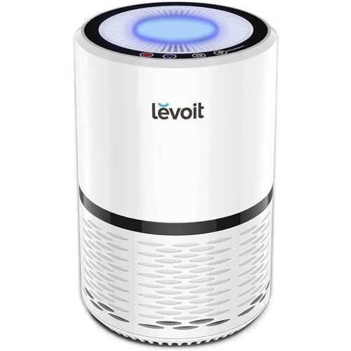 LEVOIT Air Purifiers for Home, High Efficient Filter for Smoke, Dust and Pollen in Bedroom, Filtration System Odor Eliminators for Office with Optional Night Light, LV-H132 1 Pack, White