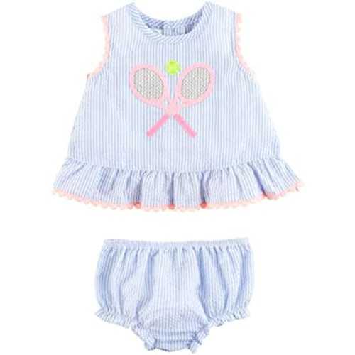 Mud Pie baby-girls Girls Pinafore Set