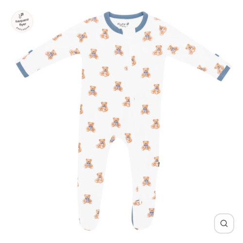 Zippered Footie in Teddy Bear