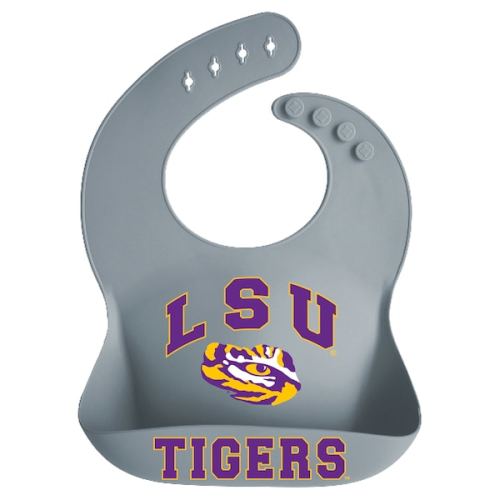 LSU Tigers Garb Infant Silicone Crumb Catcher Bib