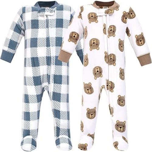 Hudson Baby Unisex Baby Fleece Sleep and Play