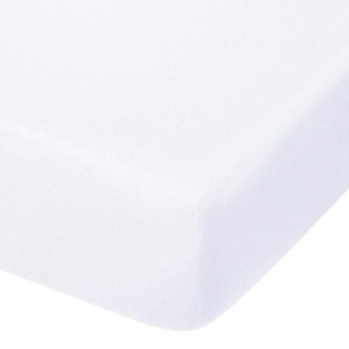NTBAY 100% Brushed Microfiber Fitted Crib Sheet, Super Soft and Cozy 28x52 Crib Sheet for Standard Crib and Toddler Mattresses, Boys, Girls, Unisex, White, 28x52 Inches