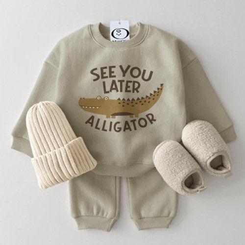 SEE YOU LATER ALLIGATOR Baby 2-Piece Set