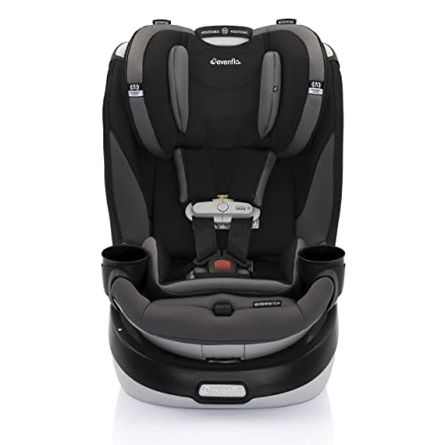 Evenflo Gold Revolve360 Slim 2-in-1 Rotational Car Seat with SensorSafe - Obsidian