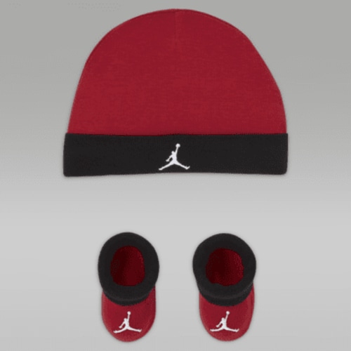 Jordan Baby (0-9M) Hat and Booties Set