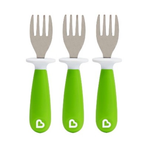Munchkin Raise Toddler Forks - 3pk, Color: Green