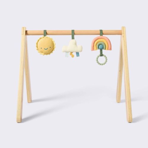 Wood Play Gym + Hanging Toys Set - Cloud Island™