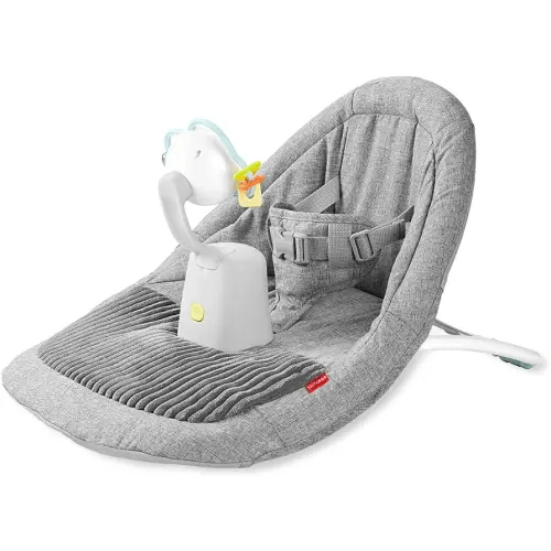 Skip Hop Baby Ergonomic Activity Floor Seat for Upright Sitting, Silver Lining Cloud, Gray