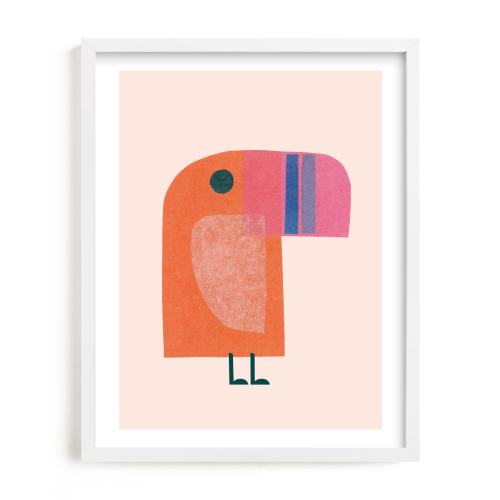 mod toucan Open Edition Children's Art Print by Carrie Moradi