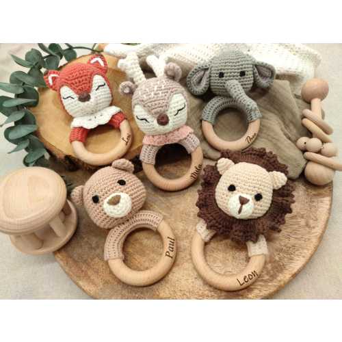 Grasping toy | Teething ring | Rattle | Various motifs