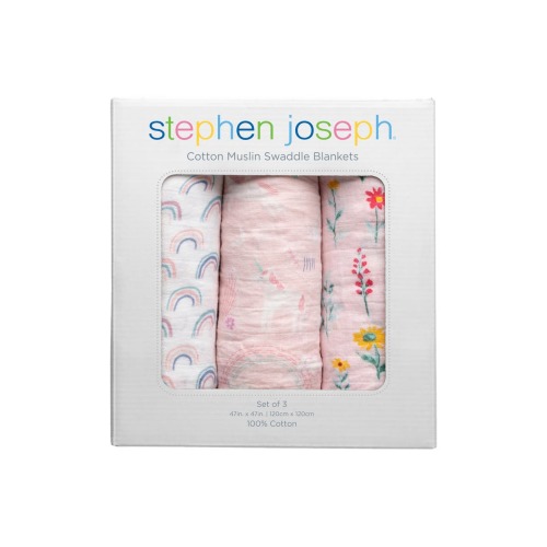Set of 3 Muslin Blankets
