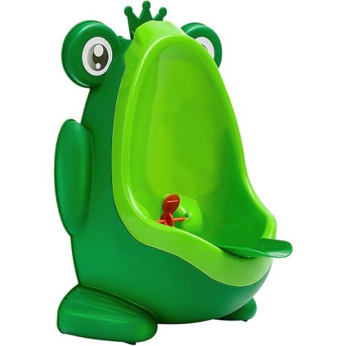 Urinal for Toddlers Boys with Frog Funny Aiming Target,Frog Urinal Potty Training (CrownFrog)