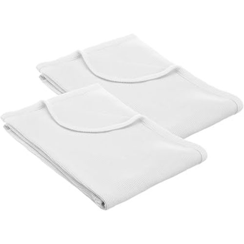 American Baby Company 100% Cotton Thermal Waffle Swaddle Blanket, Soft, Breathable & Stretchy, White, 2 Pack, 30" x 40" for Boys and Girls, Perfect for Swaddling, Travel and Gifting