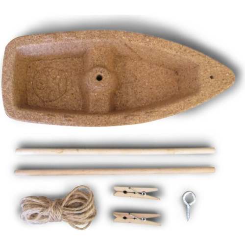 Terra Kids Cork Boat - Easy to Assemble and Upgrade with Materials Found in Nature - DIY Fun for Young and Old - HABA | Maisonette