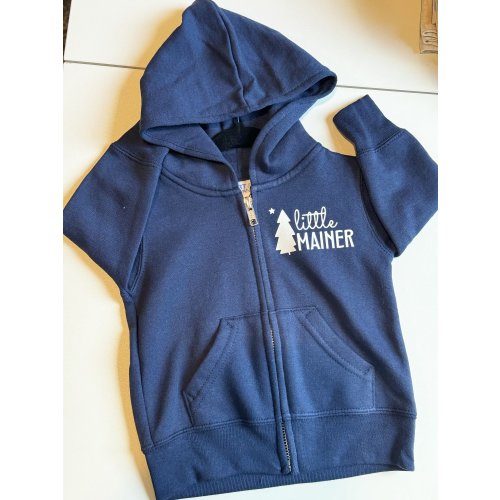 Baby Hooded Zippie — Little Mainer Baby & Toddler Shop Little Mainer Little Mainer