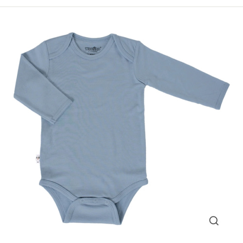 Baby Bodysuit, Long Sleeve, Merino Wool, Sage