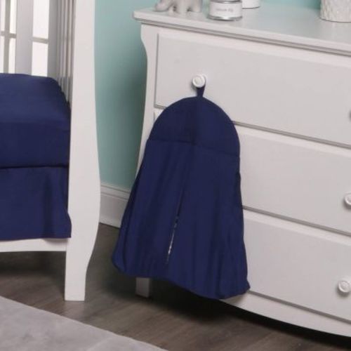 Everyday Kids Navy Blue Hanging Baby Diaper Caddy Organizer with Hook – Portable, Washable, Folding Diaper Stacker for Boys’ Nursery Changing Station