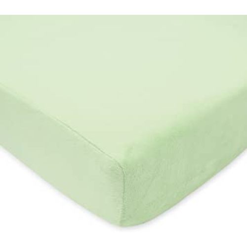 American Baby Company Heavenly Soft Chenille Fitted Crib Sheet 28" x 52", Warm and Cozy Neutral Chenille Sheet, Celery, for Boys and Girls, Fits Crib and Toddler Bed mattresses