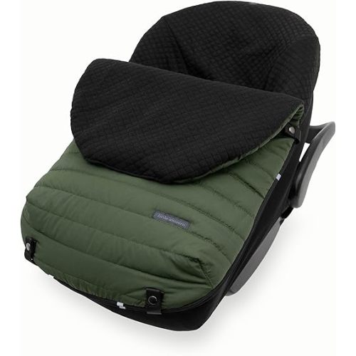 Little Unicorn Infant Car Seat Footmuff – Weather-Resistant Baby Bunting Bag with Magnetic Closure, Non-Slip Backing & Open Harness Design – Universal Fit Winter Cover for Baby Car Seat & Stroller