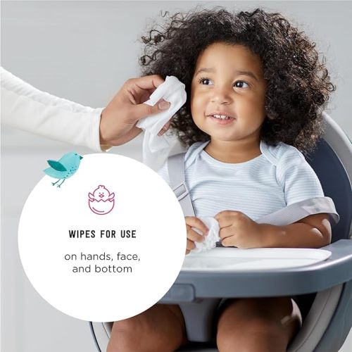 Amazon Brand - Mama Bear 99% Water Baby Wipes, Hypoallergenic, Fragrance Free, 432 Count (6 Packs of 72) - 72 Count (Pack of 6)