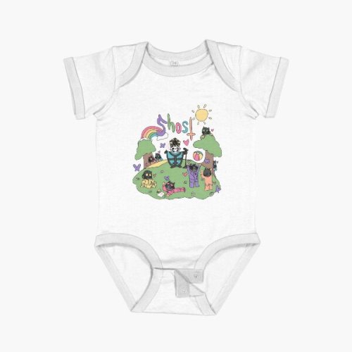 Ghost Rock Band Design Baby One-Piece