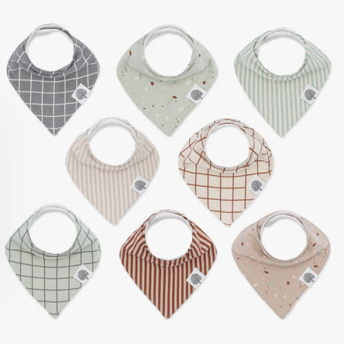 Clay Bandana Bib Set (8 pack)