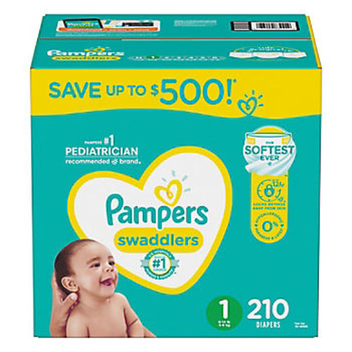 Pampers Swaddlers Ultra-Absorbent Baby Diapers (Select Size)
