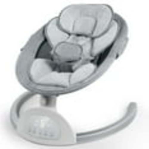 HDJ Newborn Electric Compact Baby Swing, Baby Bouncer with Music, Touch Screen, Portable for Travel, Grey