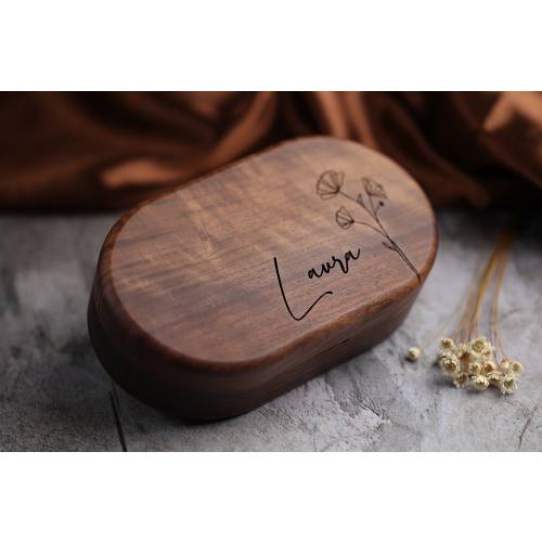 Custom Engraved Jewelry Box - Personalized Travel Case for Women - gifts for her, Organizer - Bridesmaid Gift - Personalized Jewelry Box