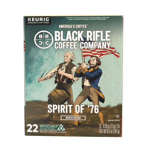 Black Rifle Coffee Company Spirit of '76 Keurig K-Cup Pods, Medium Roast, 22 Ct