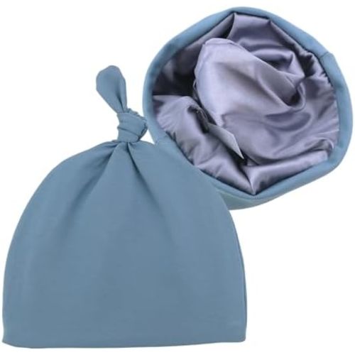 Silky Satin Lined Newborn Hat Hair Care Knot Beanie Hats for Infant Baby Boys Girls Caps 0-6 Months