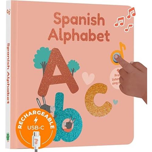 Cali's Books Spanish Alphabet ABC Sound Book, Press, Listen, and Sing Along