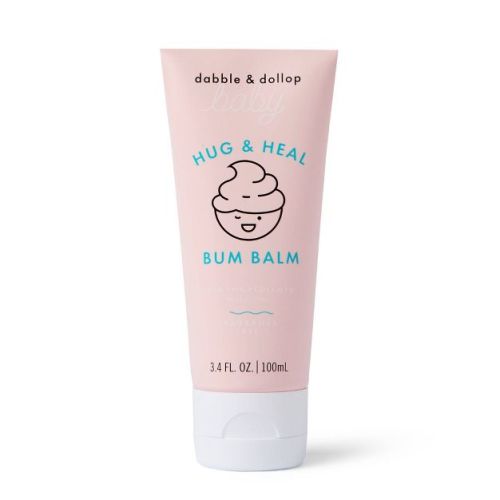 Dabble & Dollop Baby Hug & Heal Bum Balm, Zinc Oxide Diaper Cream, Fragrance-Free, Gentle & Non-Greasy, Sensitive Skin Safe - 3.4 fl oz