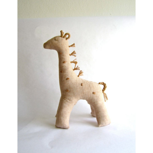 Organic giraffe toy, natural toy giraffe, baby toy giraffe, eco friendly giraffe, neutral toy, safari nursery, soft giraffe, can be vegan